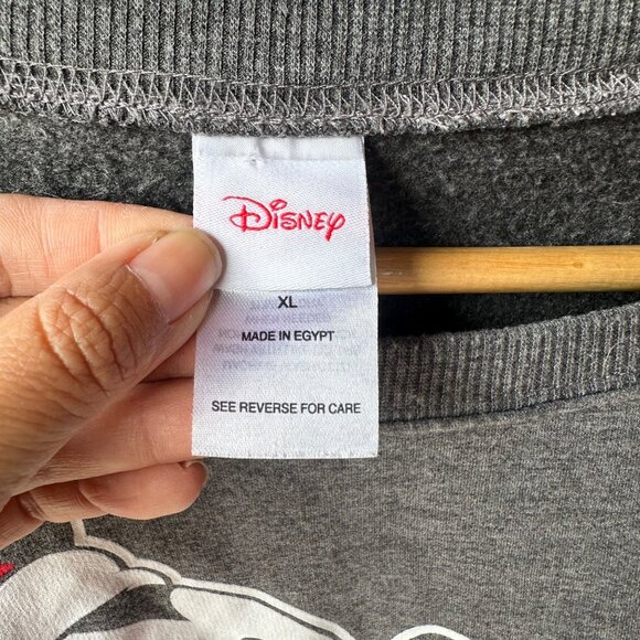 Disney Minnie Mouse Holiday Disneyland Grey Sweater Fan Adult Womens Size Large - Picture 5 of 10
